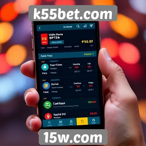 Experiência do usuário em dispositivos móveis no k55bet.com
